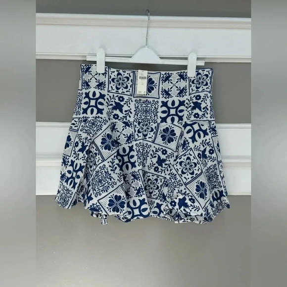 NWT Maeve Embroidered Tile Print Mini Skirt - Picture 3 of 7